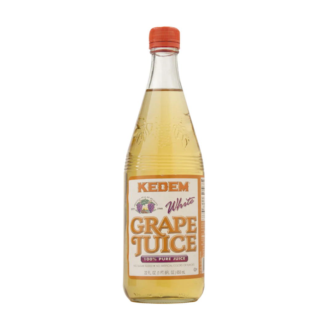Kedem Grape Juice White - Glass 22 oz - Local Delivery Only
